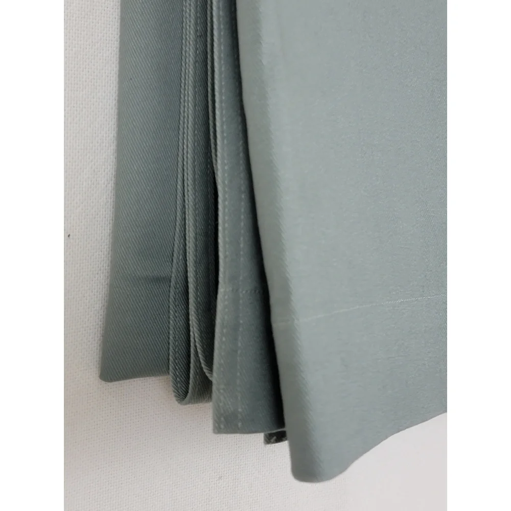 Restoration Hardware 50x83 tab top cotton sage curtain